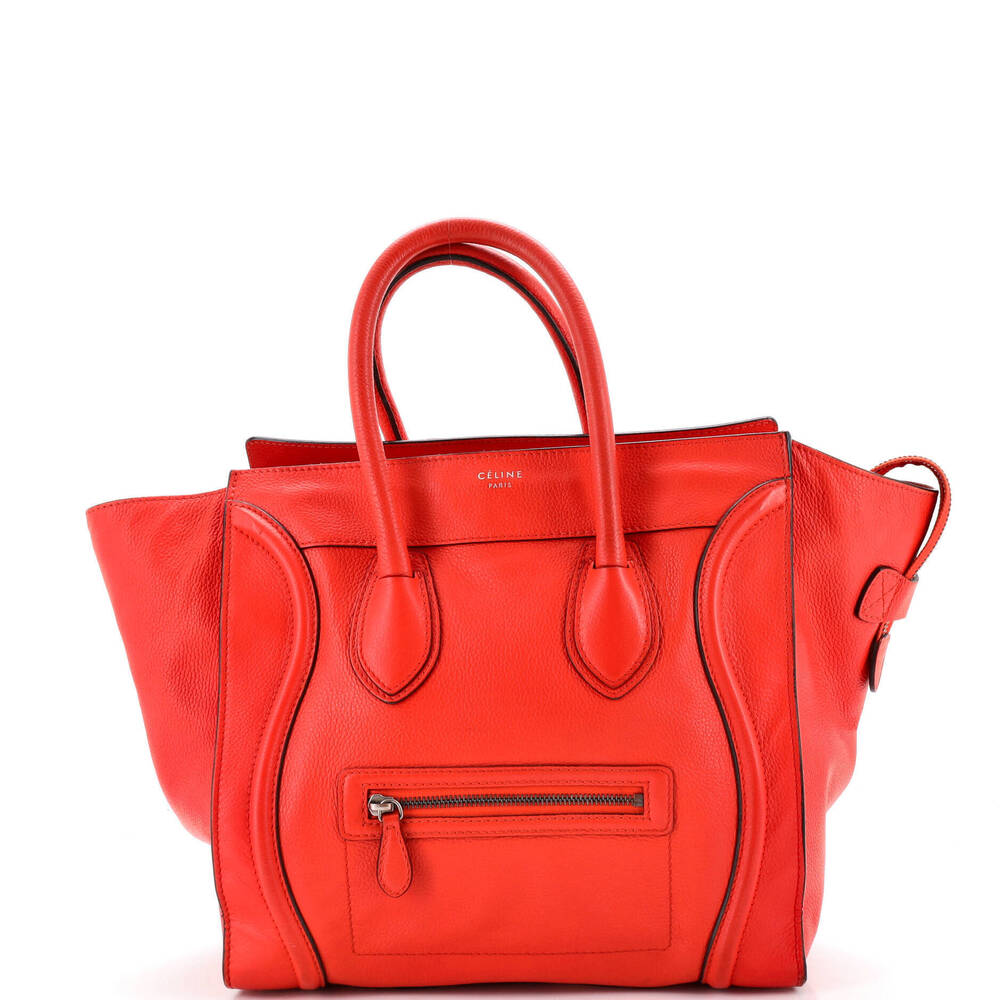 Celine Mini Luggage Bag Grainy Leather